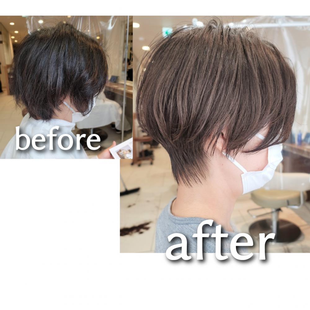 トップふんわりハンサムショート