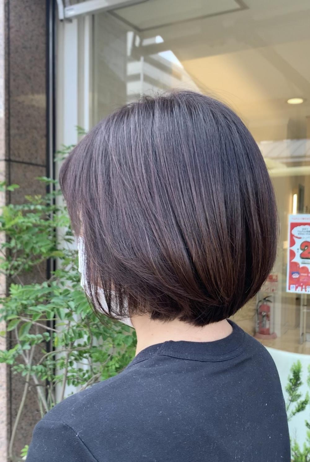 自然な丸みボブ