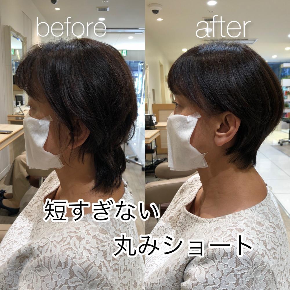 短すぎない丸みショート