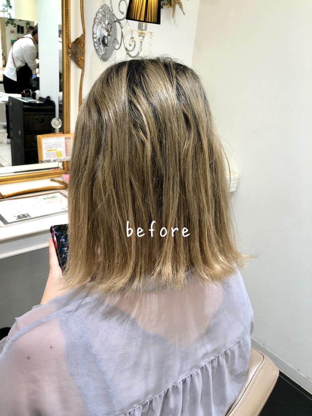 ブリーチ縮毛矯正【ボブ】｜サブ写真②