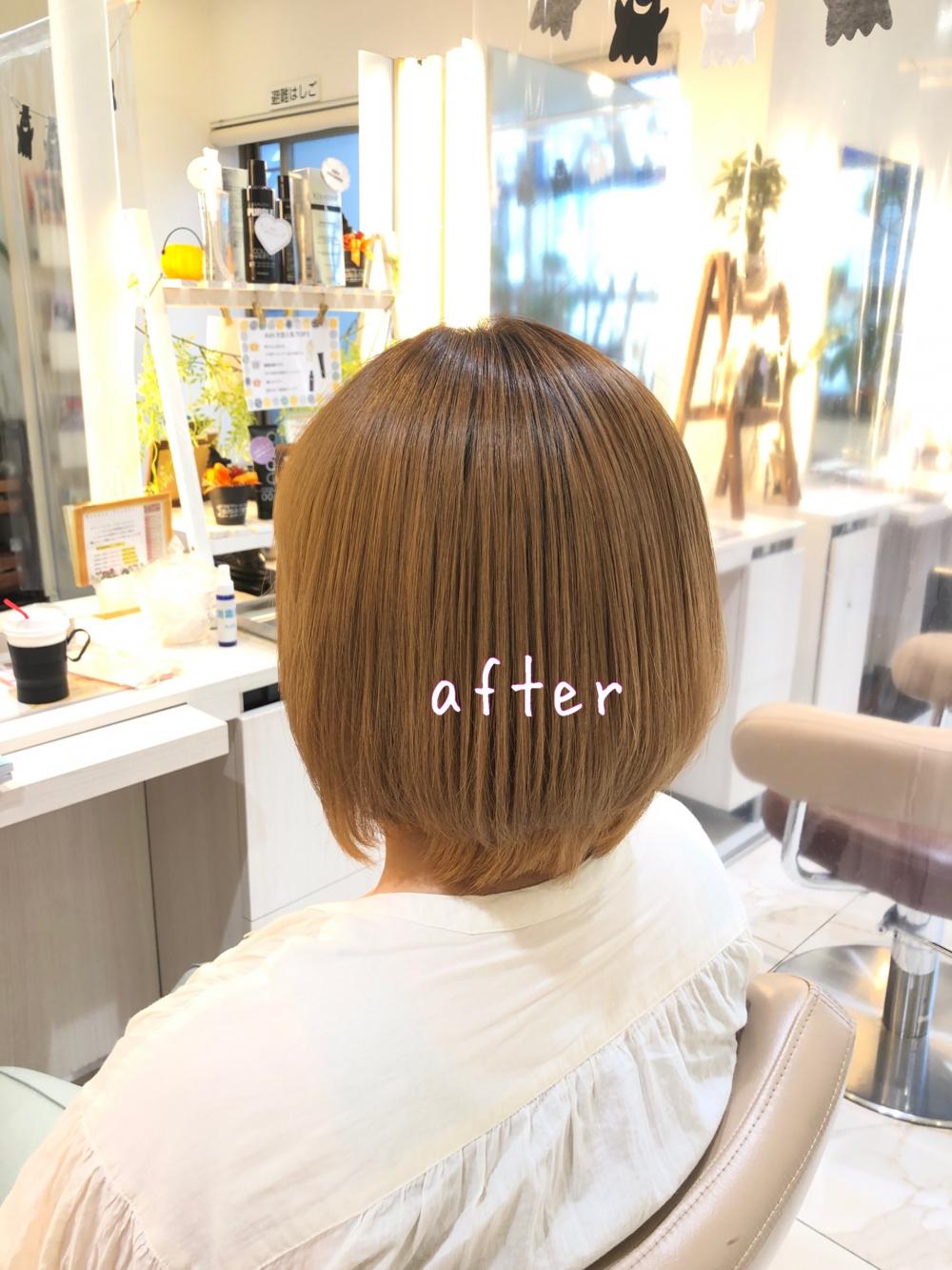 ブリーチ縮毛矯正【ボブ】｜サブ写真③