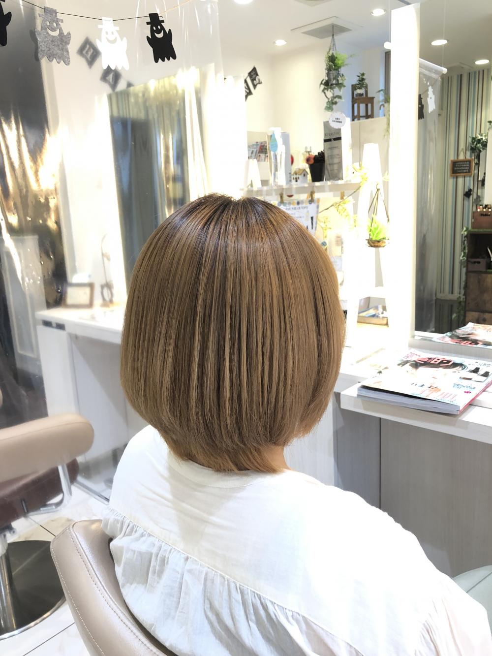 ブリーチ縮毛矯正【ボブ】｜サブ写真④