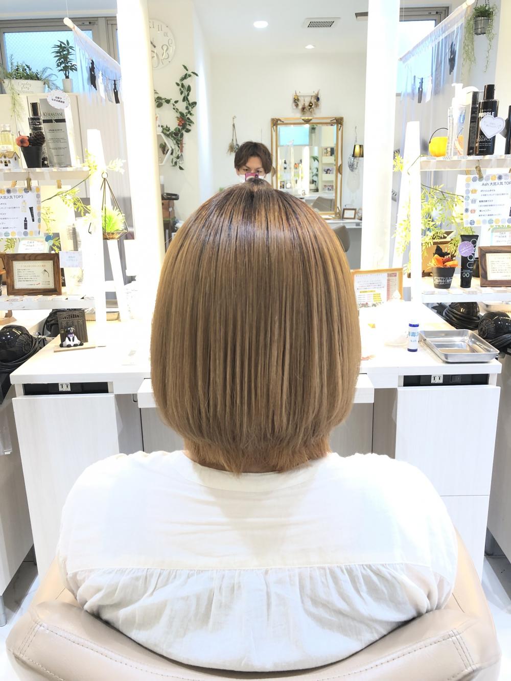 ブリーチ縮毛矯正【ボブ】｜サブ写真⑤