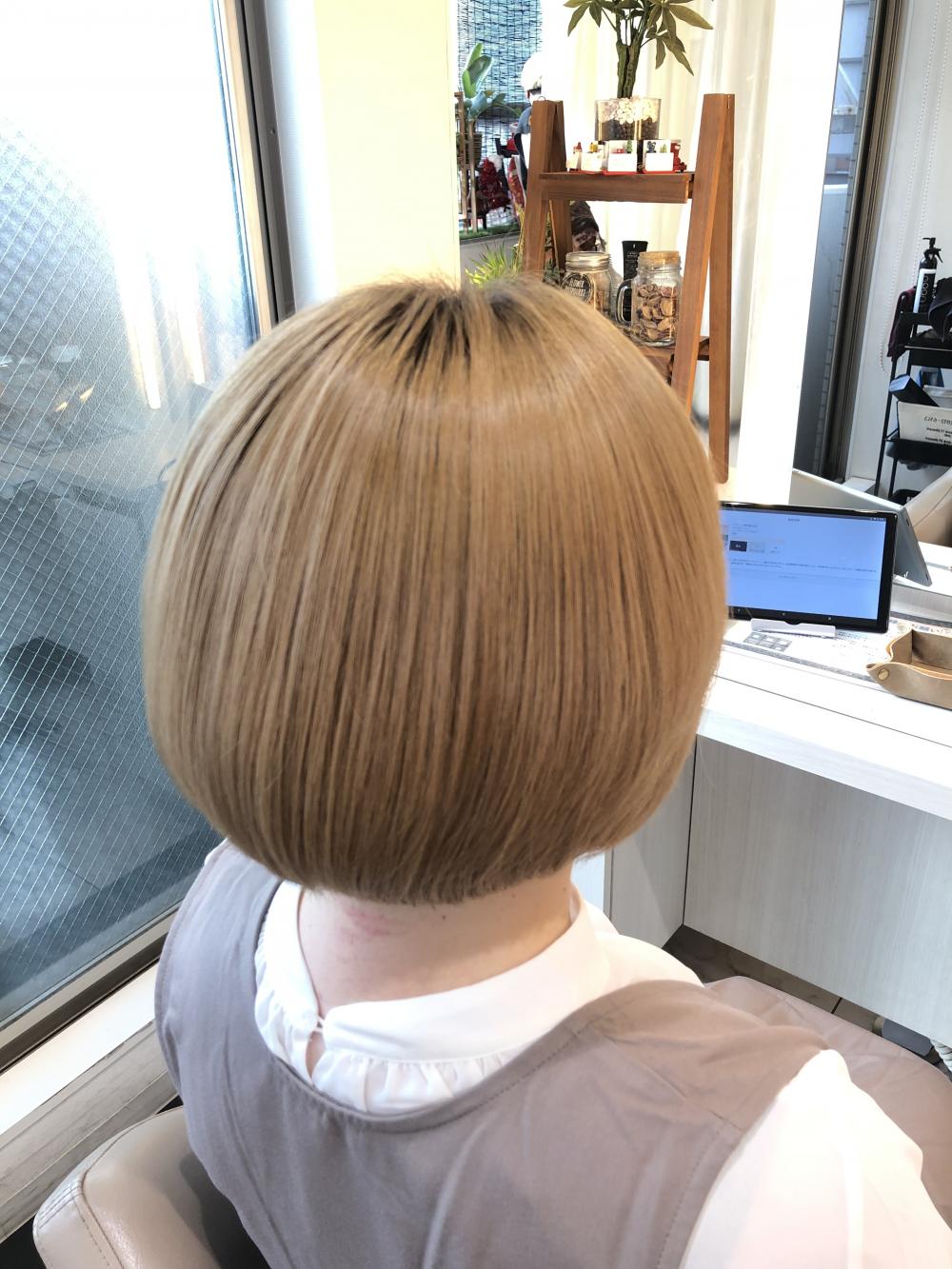 ブリーチ縮毛矯正【ショートボブ】｜サブ写真④