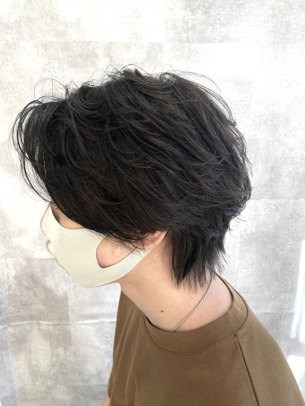 大人ミディアムルーズパーマ