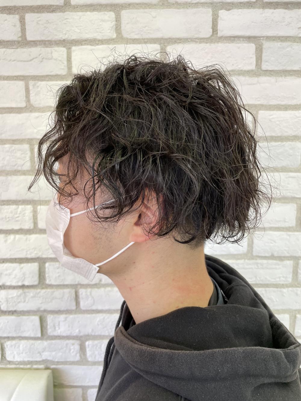波巻きウェーブパーマ
