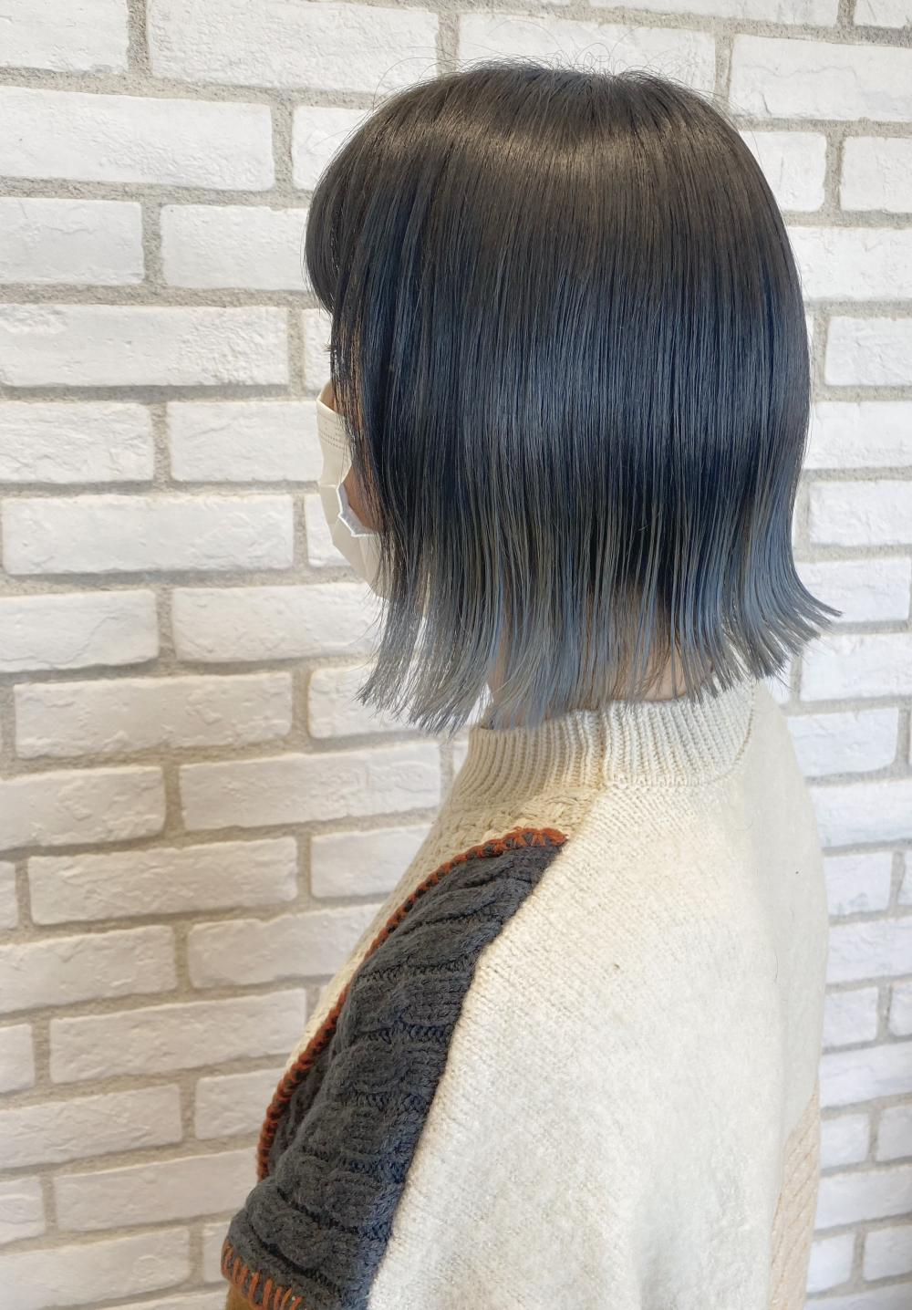 グラデーションブルーシルバー