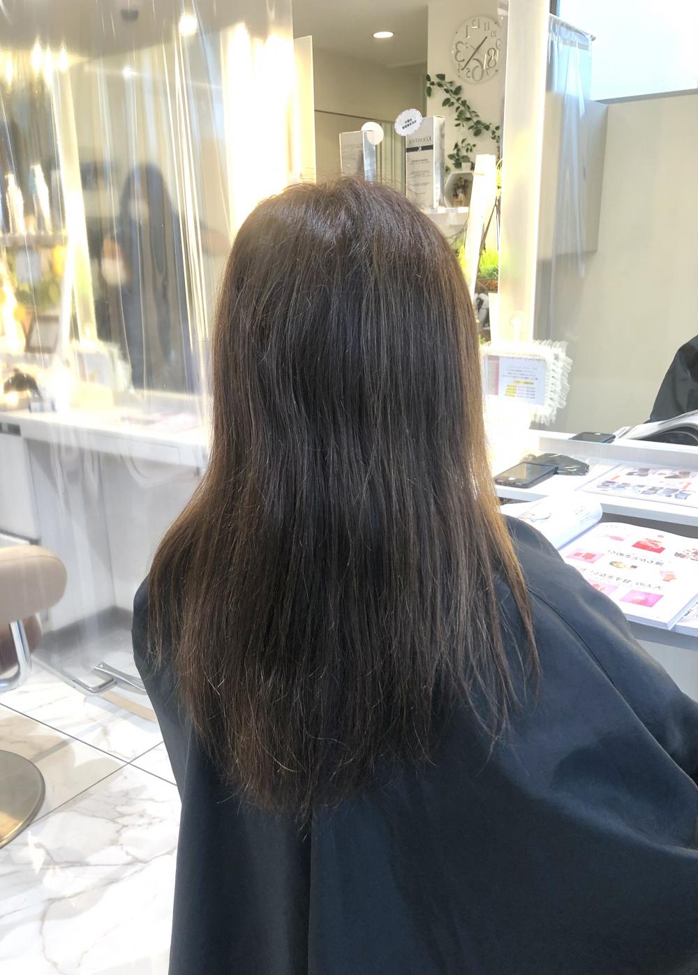 ブリーチ縮毛矯正【ロング】｜サブ写真②