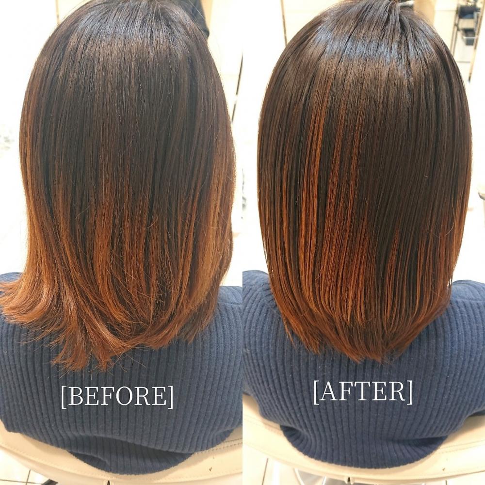 テクスチャートリートメント美髪 BEFORE&AFTER