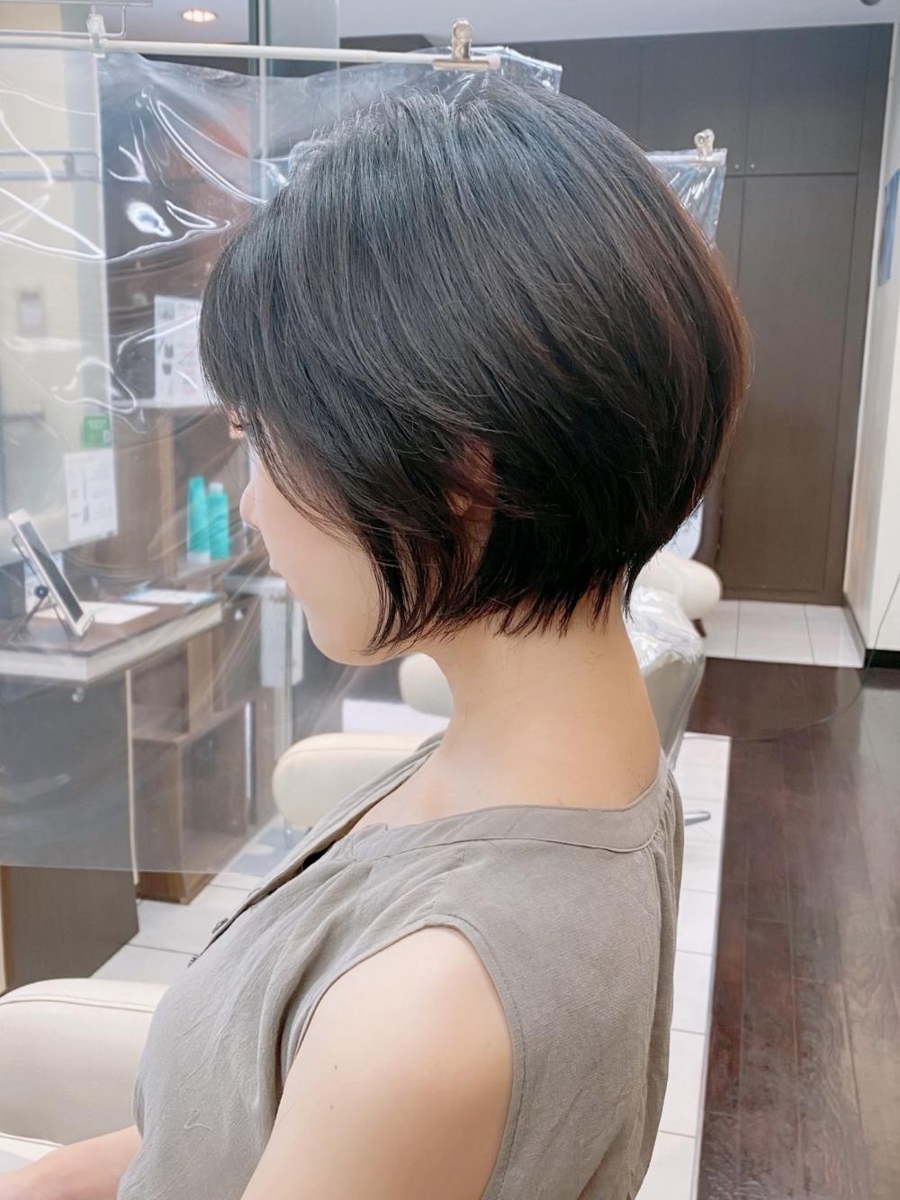 丸みショートボブ