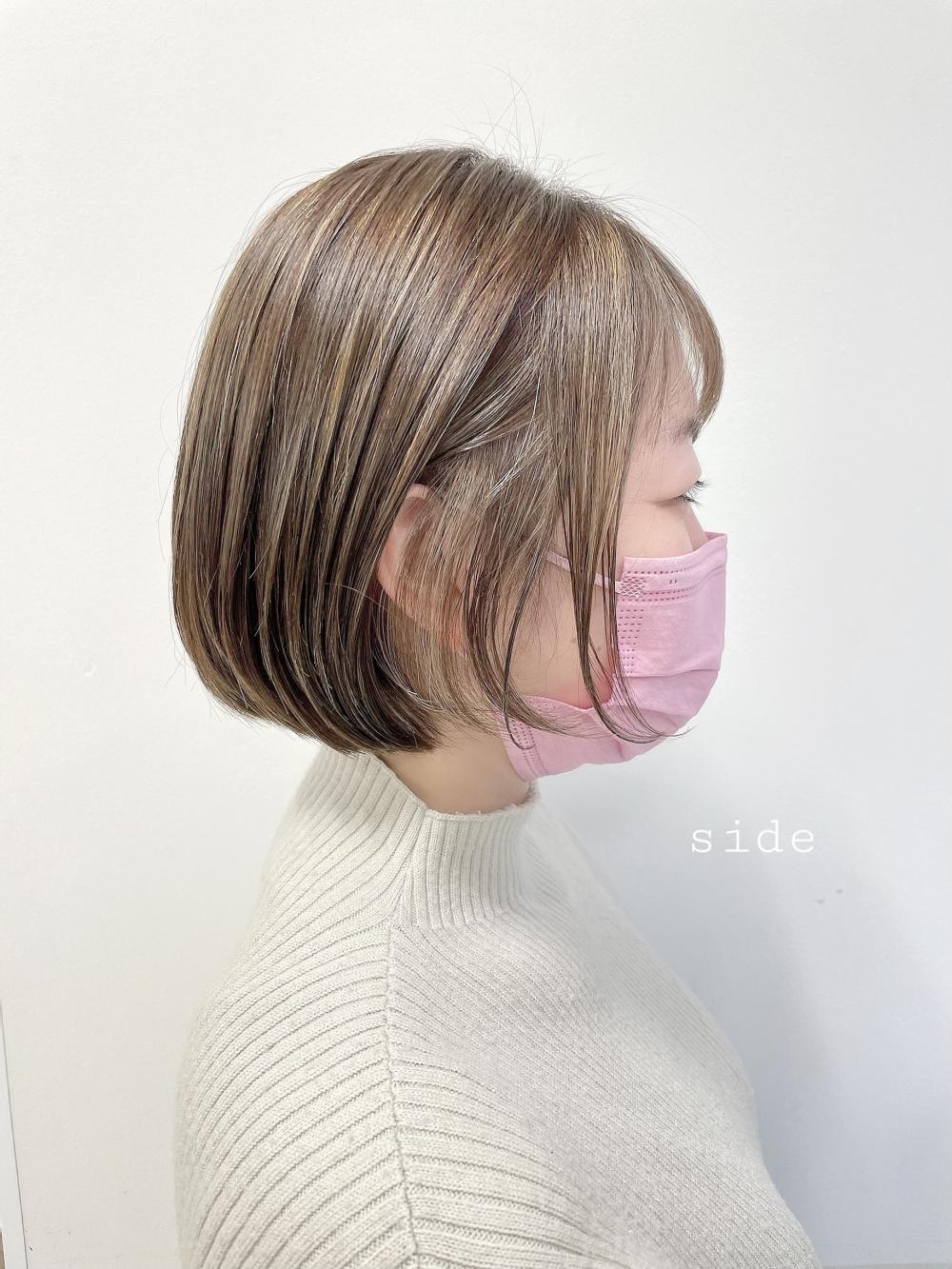 ★ ハイライトで魅せるショートボブ｜サブ写真②
