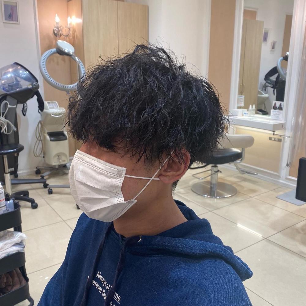 強さ50%ツイストスパイラルパーマ
