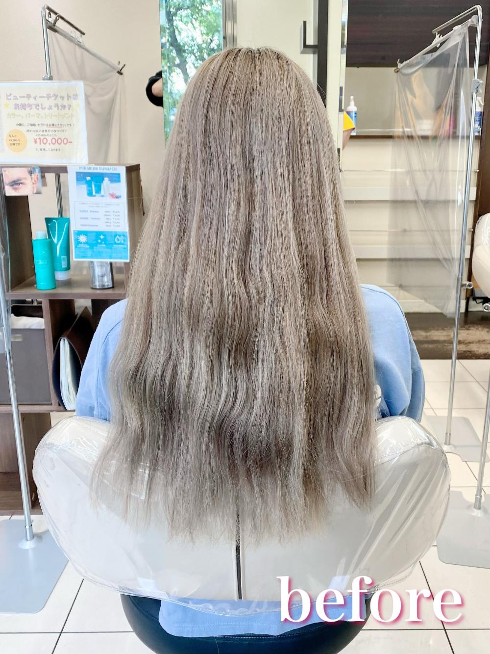ブリーチ毛に縮毛矯正⁉️｜サブ写真②