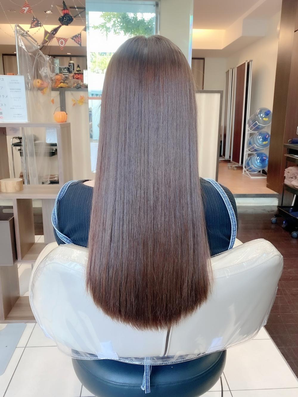 乾かすだけでサラサラに【縮毛矯正】