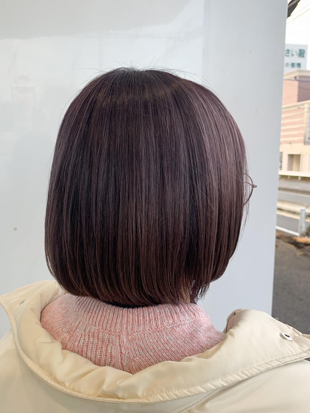 ミニボブ×ラベンダーアッシュ｜サブ写真②