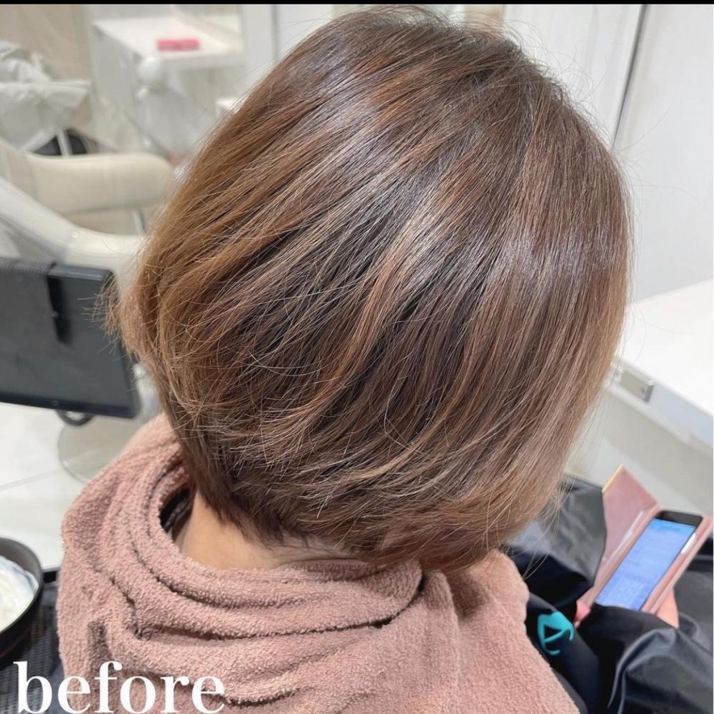 傷ませたくない人の白髪ぼかしハイライト♡｜サブ写真②
