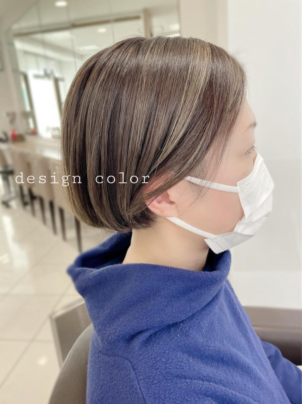 ★細かめハイライトの個性派ボブ｜サブ写真②