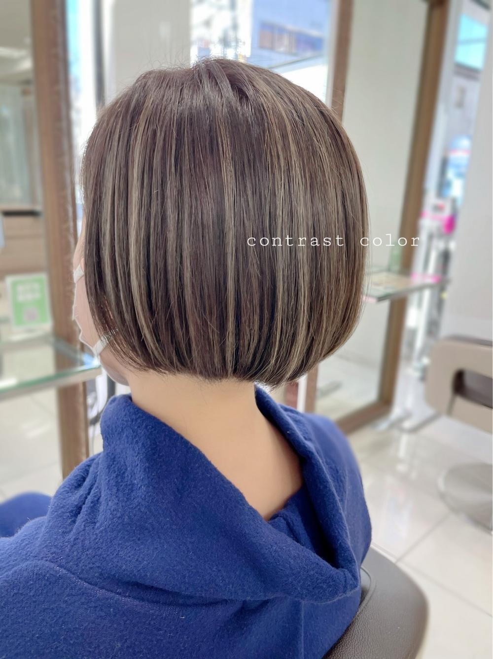★細かめハイライトの個性派ボブ｜サブ写真③