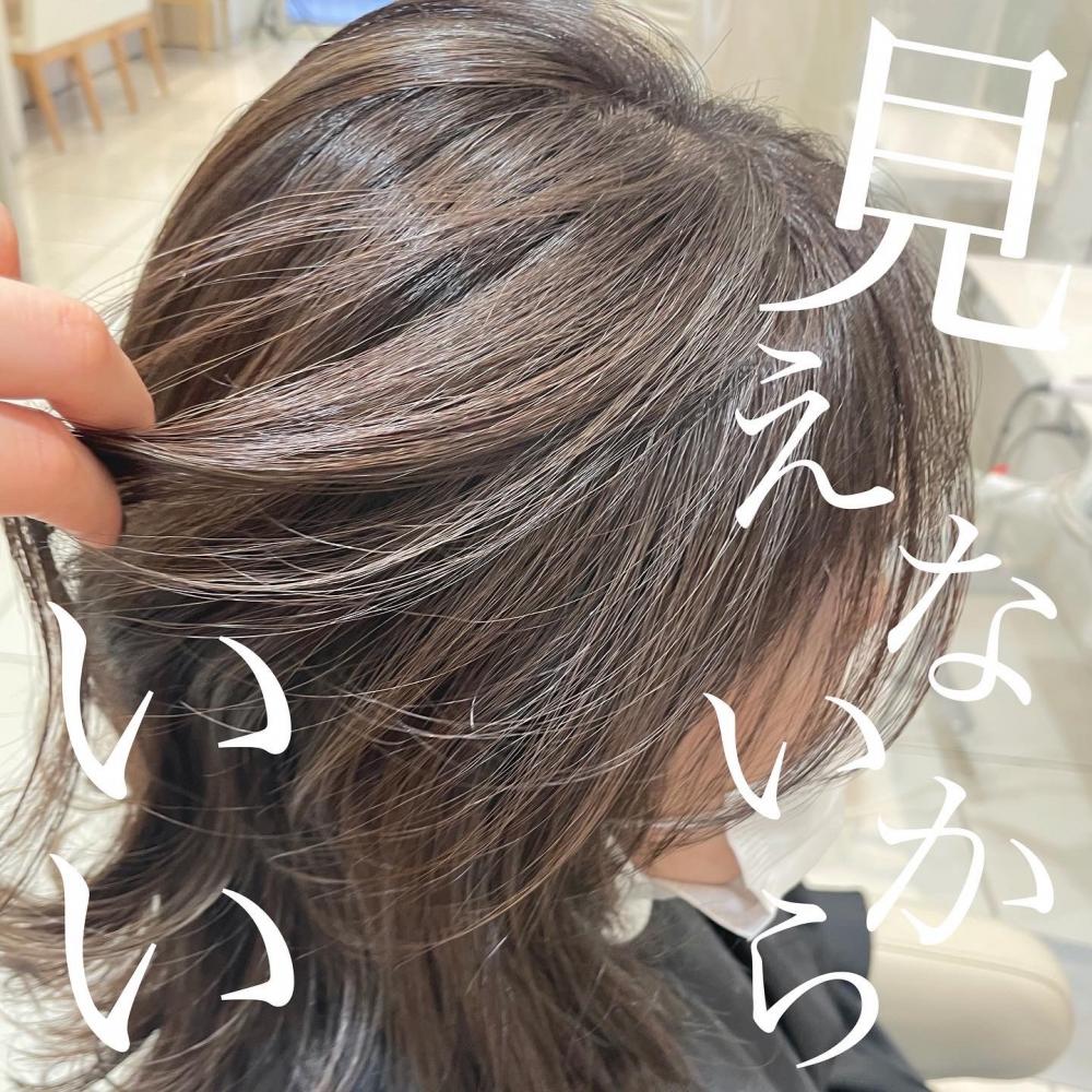 白髪ぼかしハイライト♡