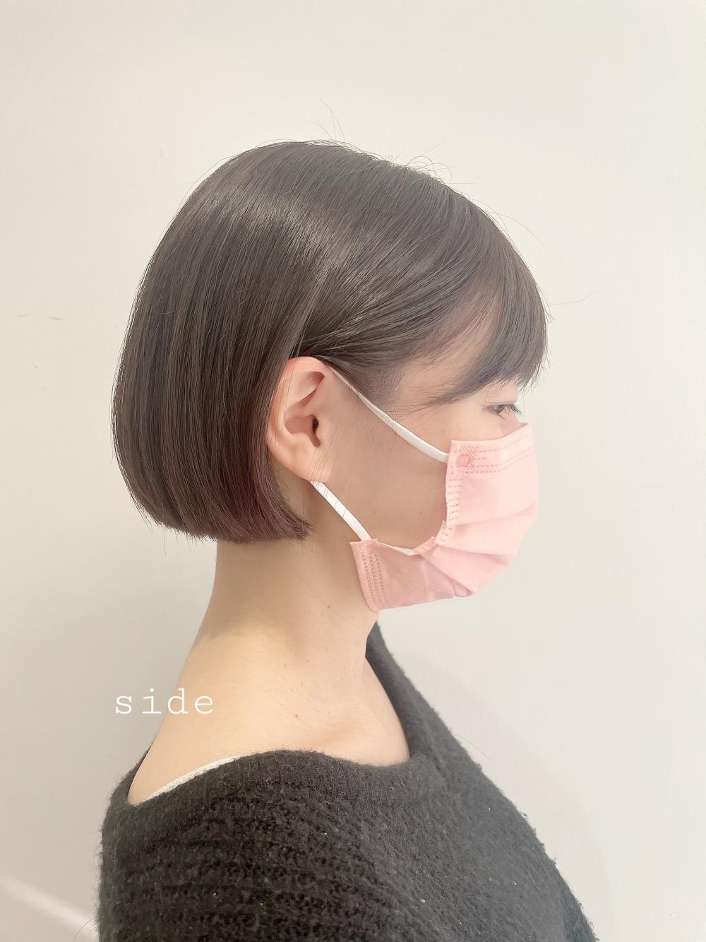 ★ショコラブラウンのまとまりボブ｜サブ写真②