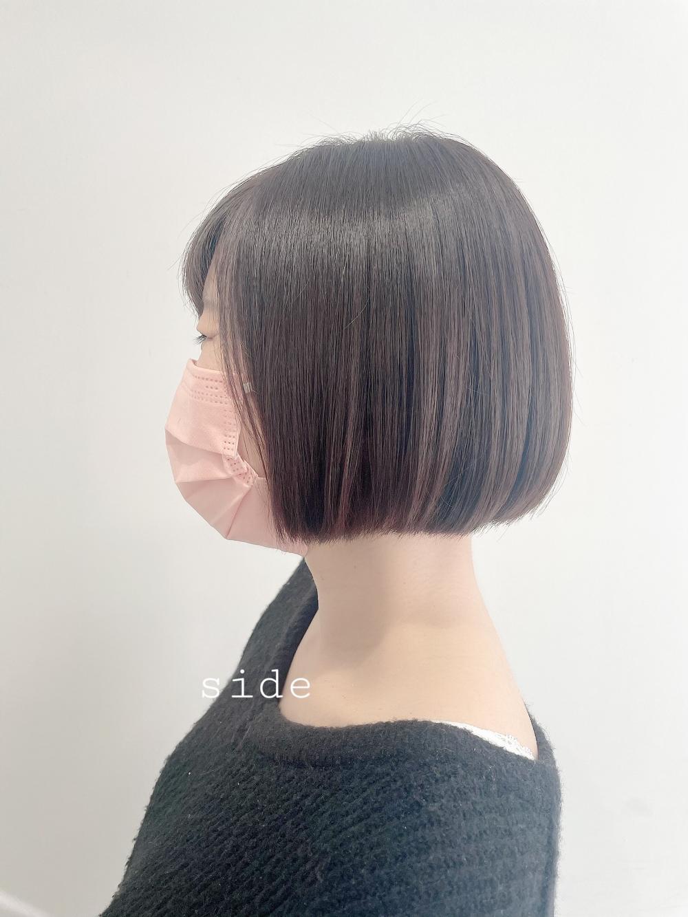 ★ショコラブラウンのまとまりボブ｜サブ写真④