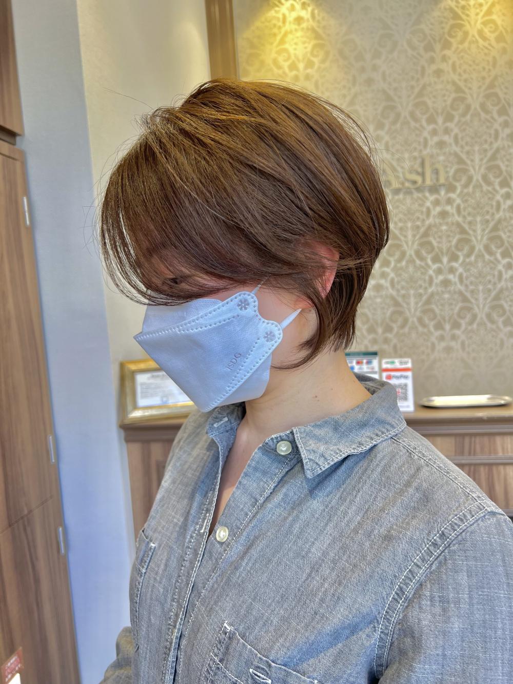 大人美人ショートボブ