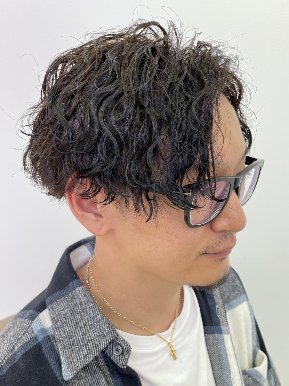 波巻きパーマスプリングスタイル