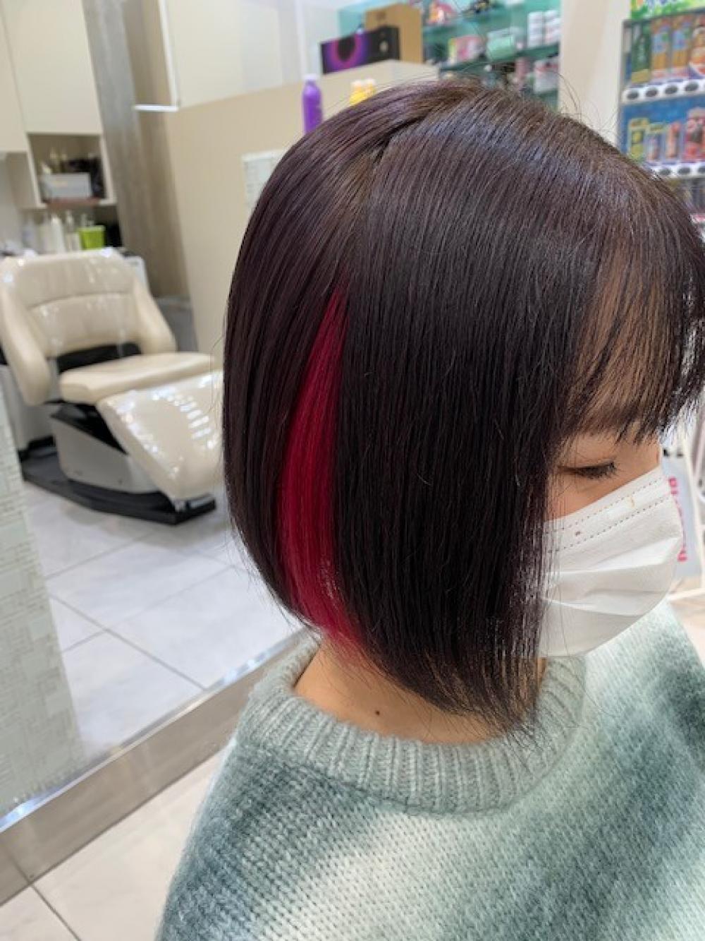 インナーカラー×ピンク