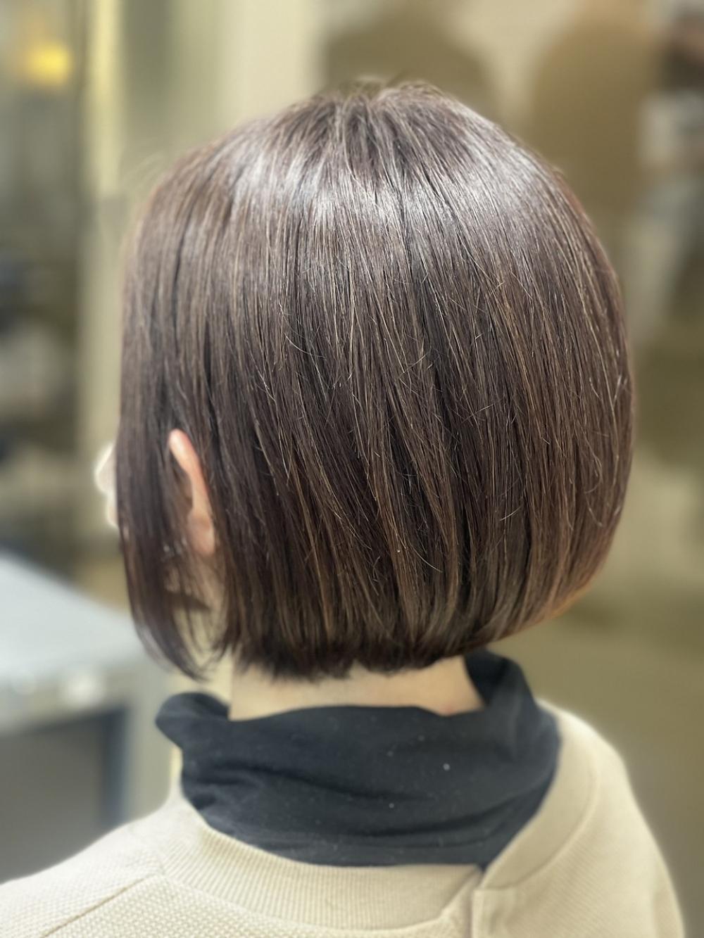 ショートボブ×シークレットツーブロック