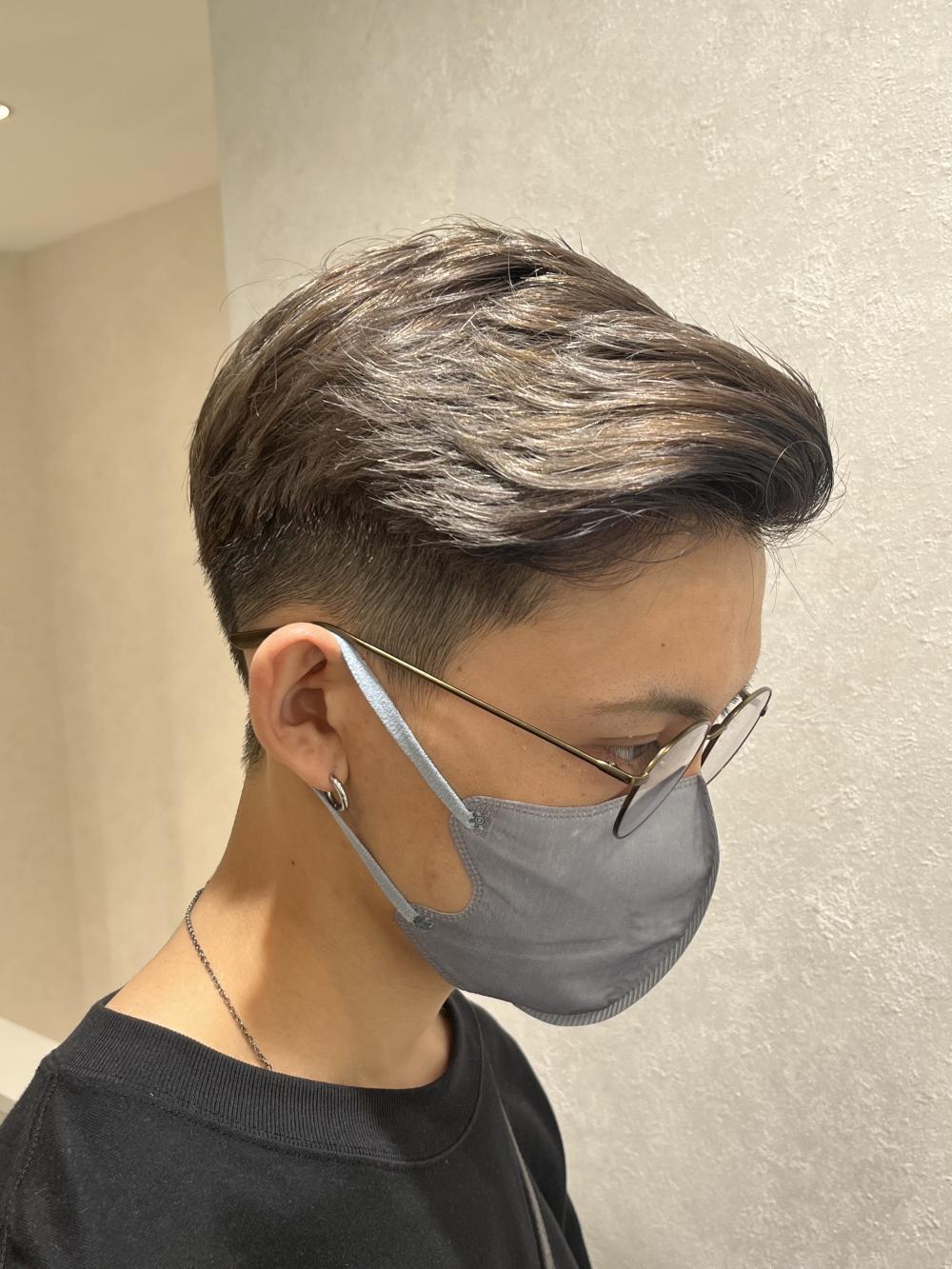 外国人風カラー×骨格修正カット