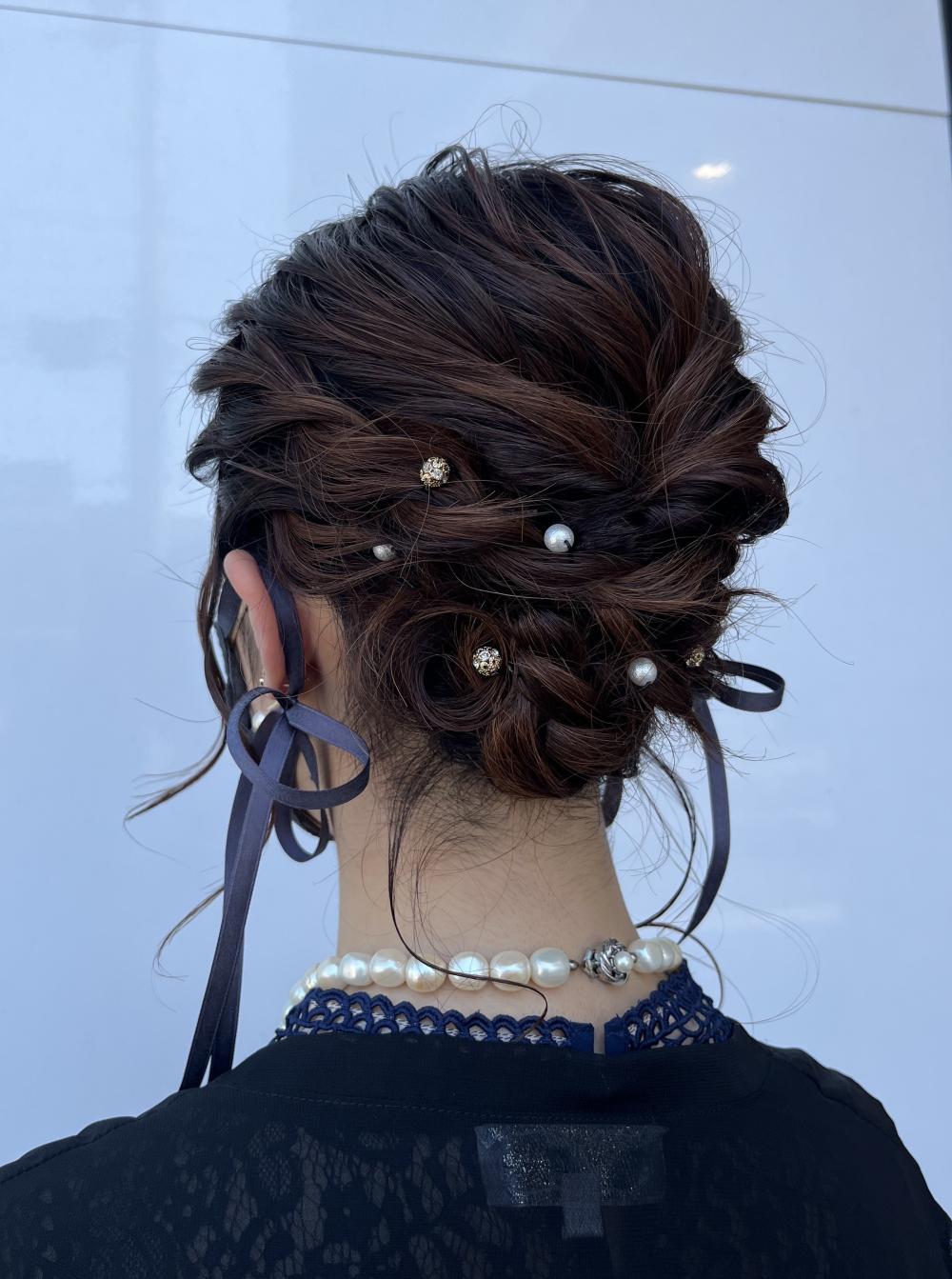 結婚式　二次会　ヘアセット