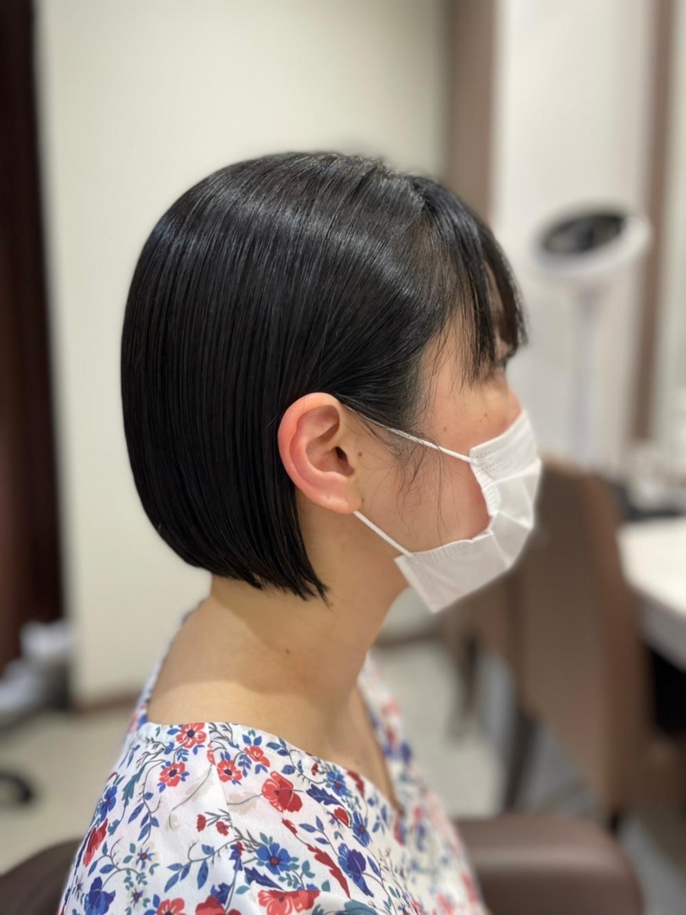 ミニボブ×縮毛矯正｜サブ写真③