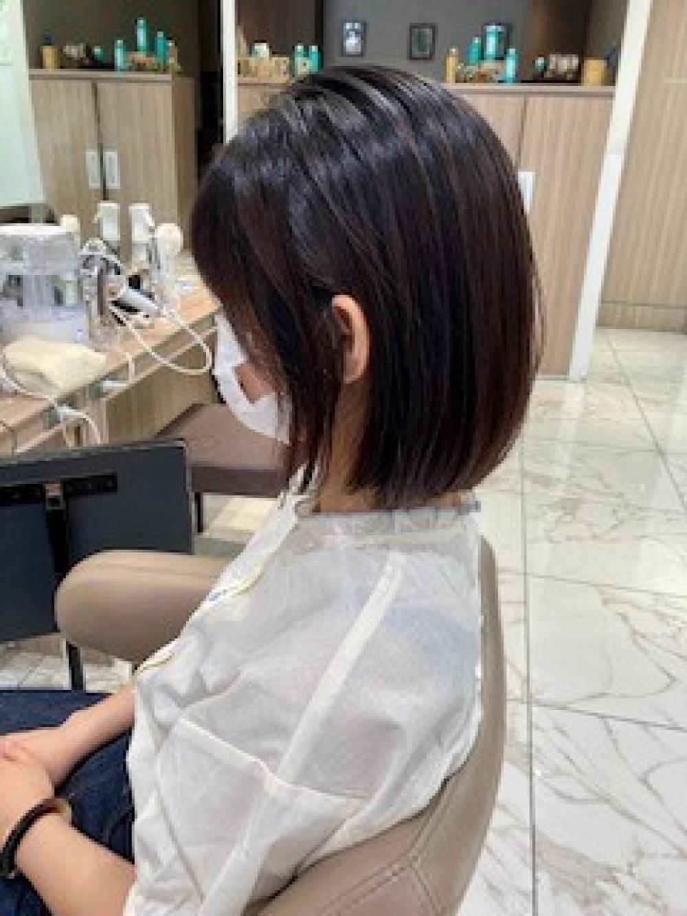 切りっぱなしボブ