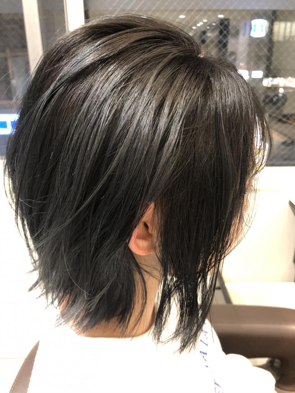 シルバーバレイヤージュ外ハネボブ｜メイン写真