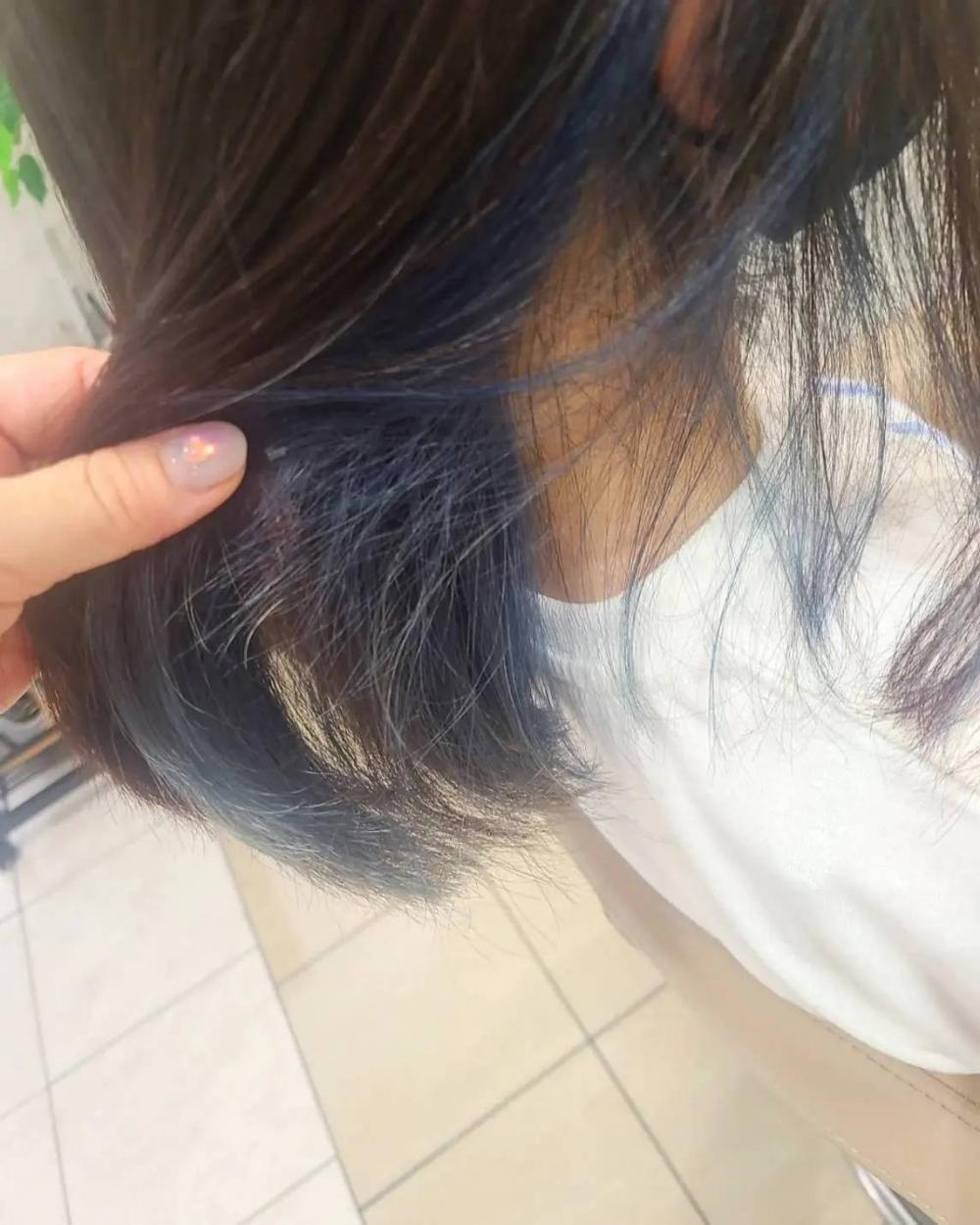 インナーカラーblue｜サブ写真④