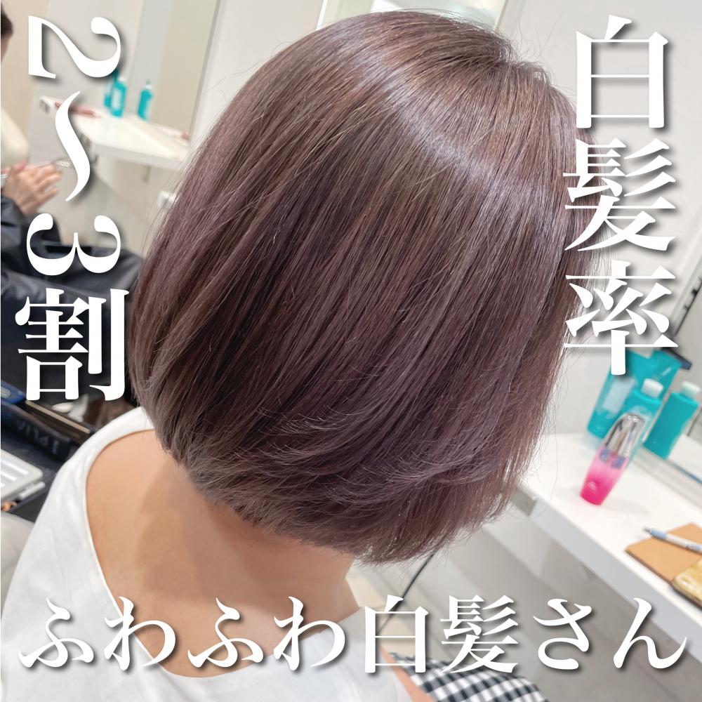 ＼白髪率2～3割さん×ふわふわ白髪さん／
