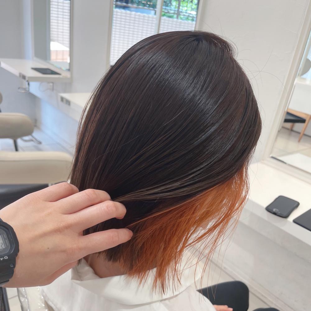 切りっぱなし×インナーカラー｜サブ写真②