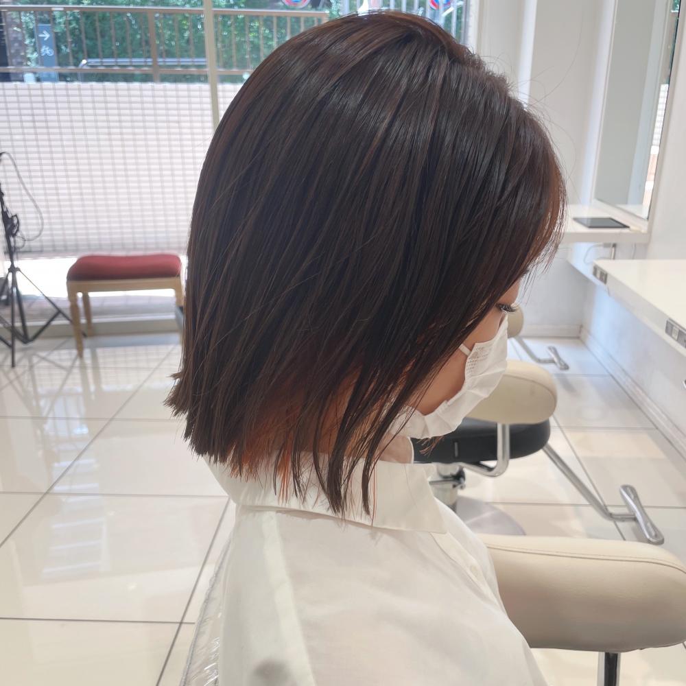 切りっぱなし×インナーカラー｜サブ写真③