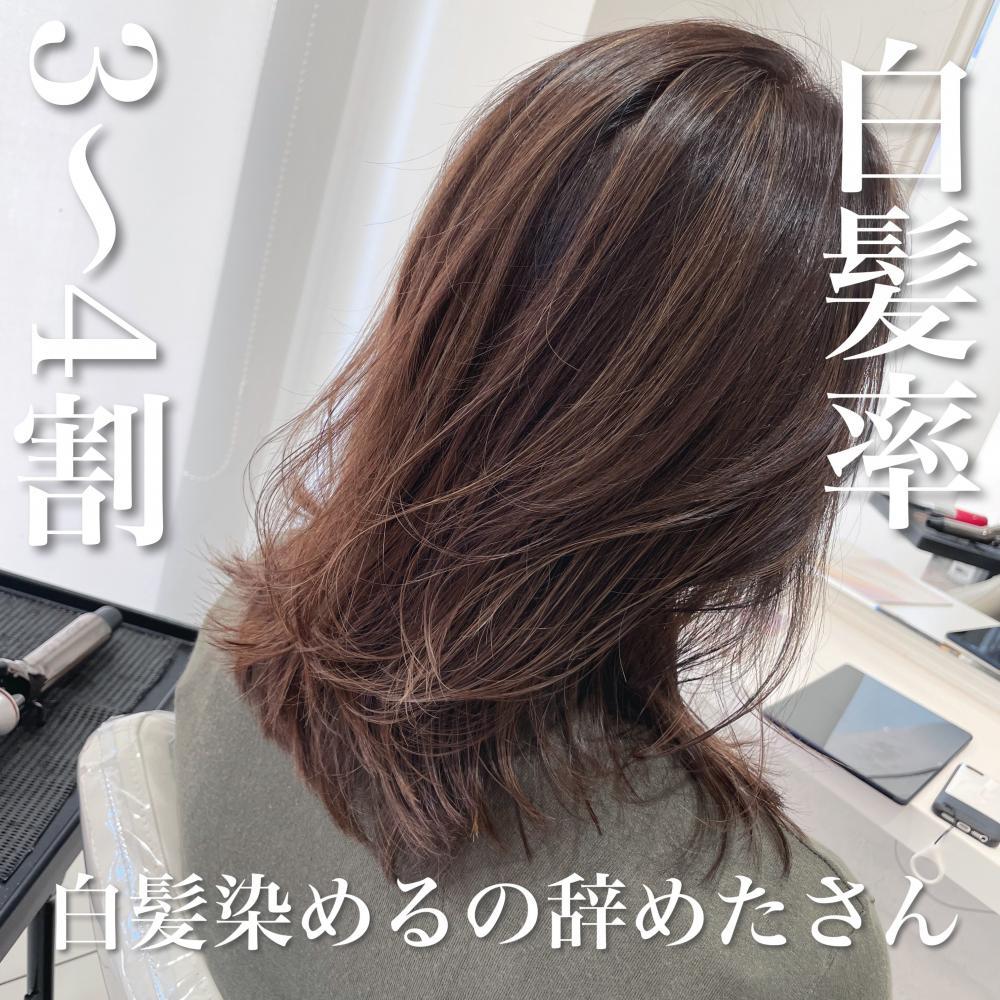 ＼白髪ぼかし×白髪染めるの辞めたさん／