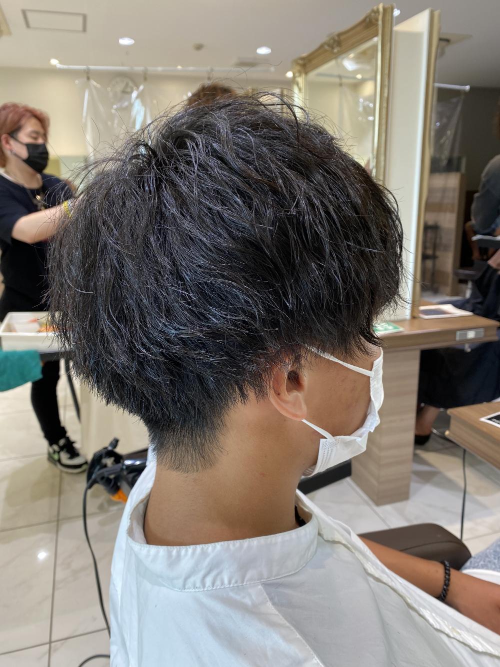強め波巻きパーマの1ヶ月後