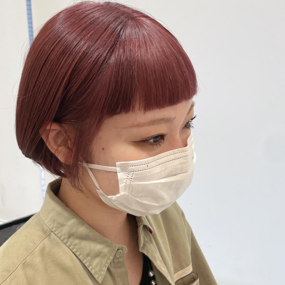 ＼ベリーピンク×ミニボブ／｜サブ写真②