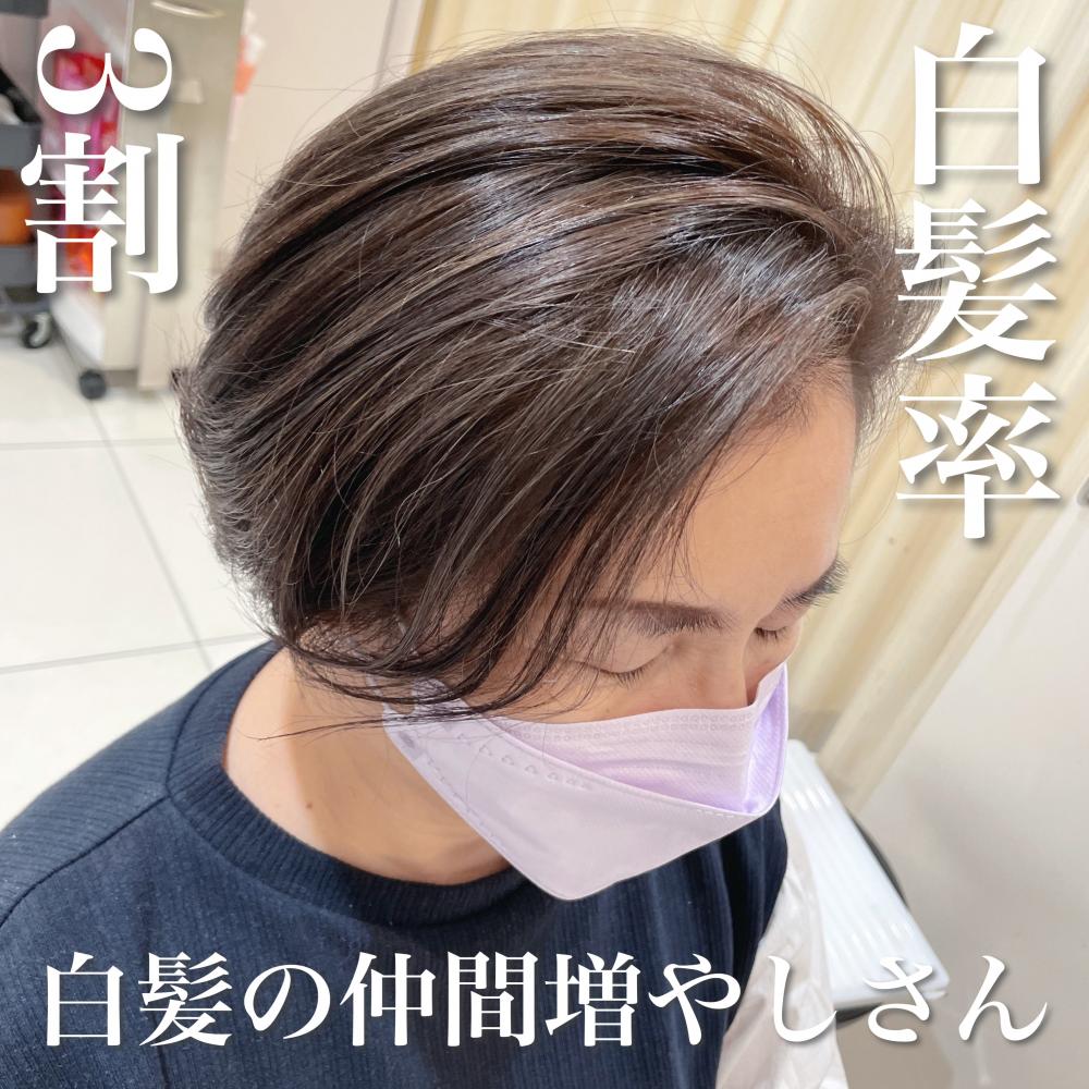 ＼白髪率３割×白髪の仲間増やしさん／