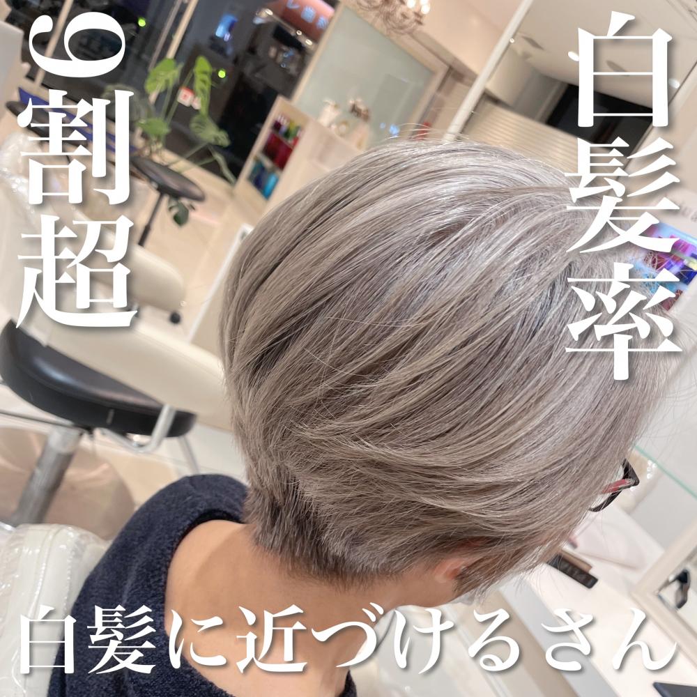 ＼白髪率９割超×白髪に近づけるさん／