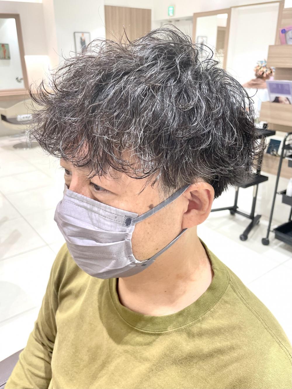 【大人男性にも似合う】波巻きパーマ