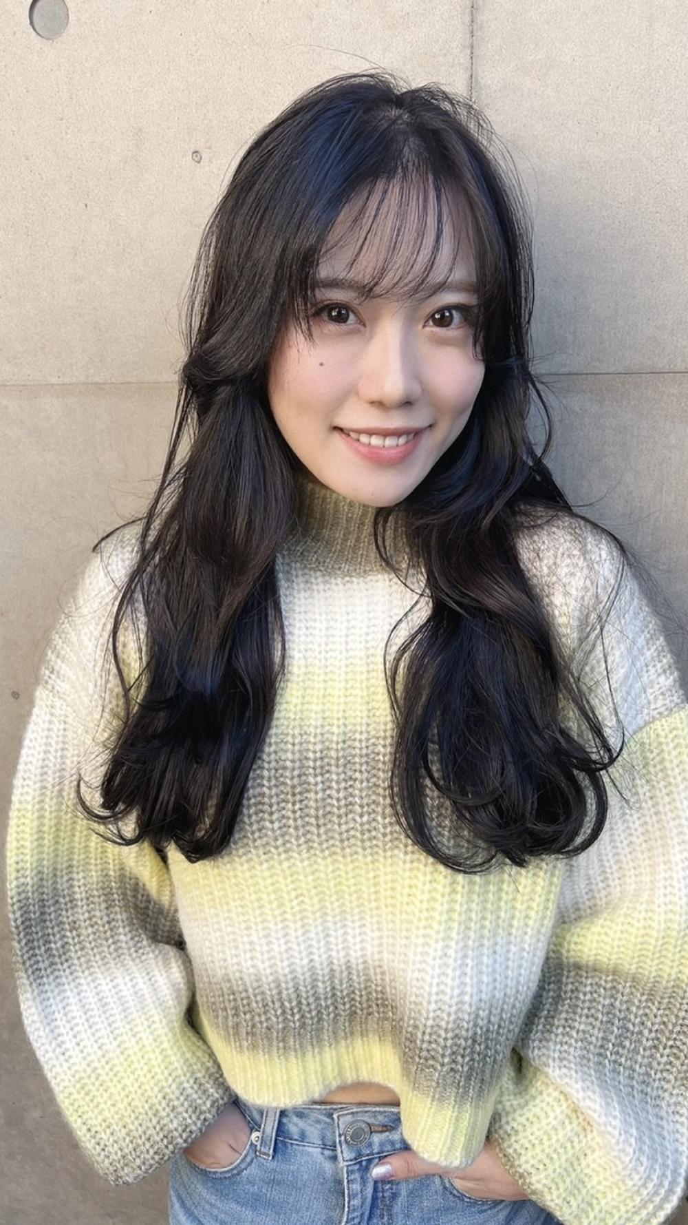 フェイスレイヤー　ロングヘア