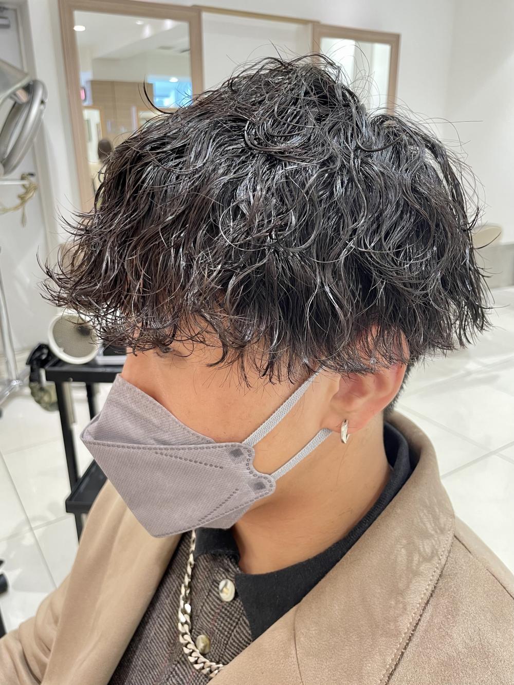 メンズ波巻きパーマ