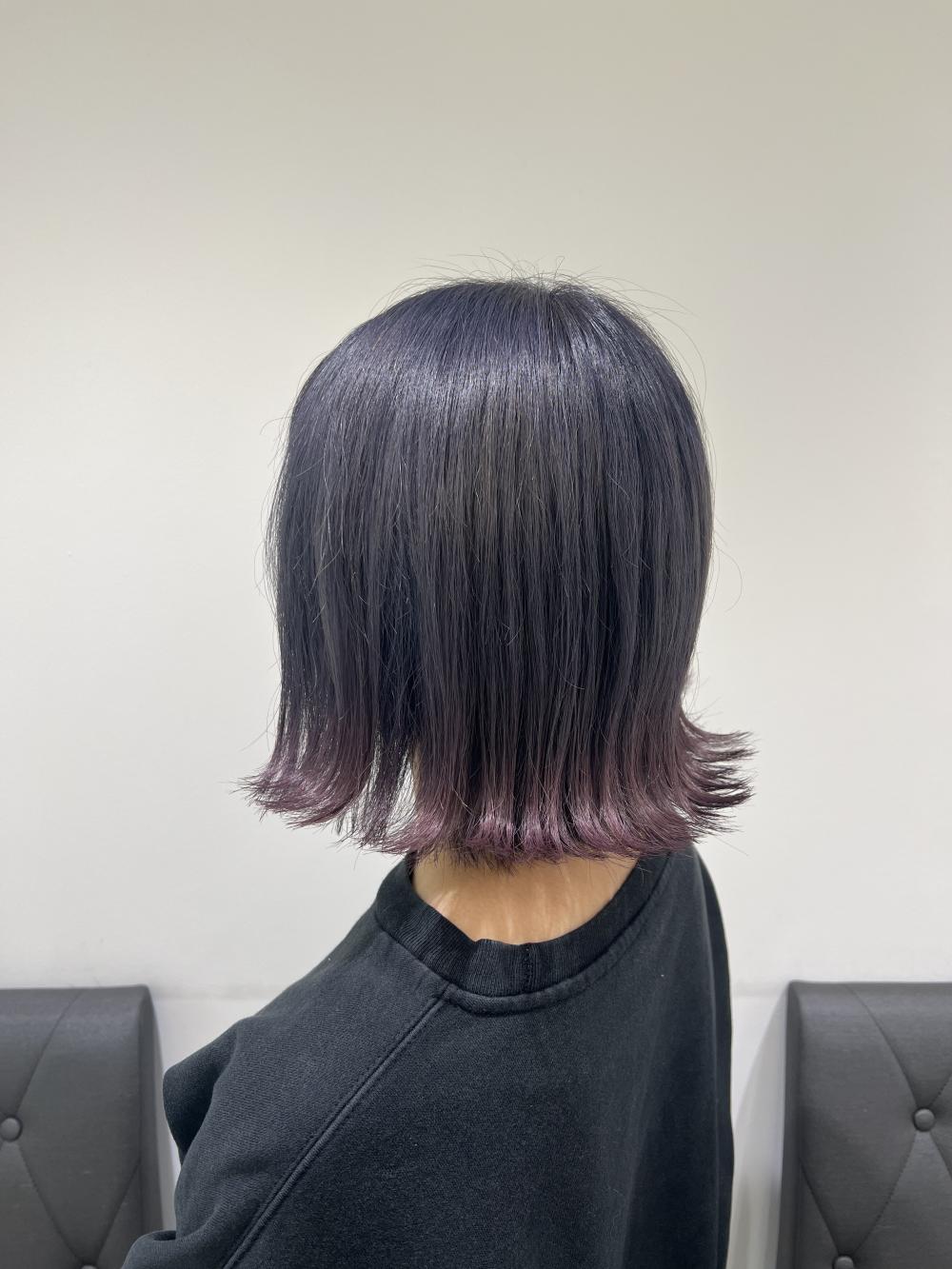 外ハネボブ×裾カラー｜サブ写真②