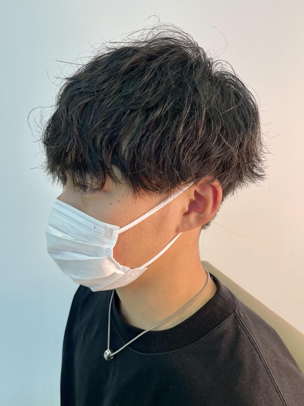 【波巻きパーマ】スタイリングはヘアオイルのみ