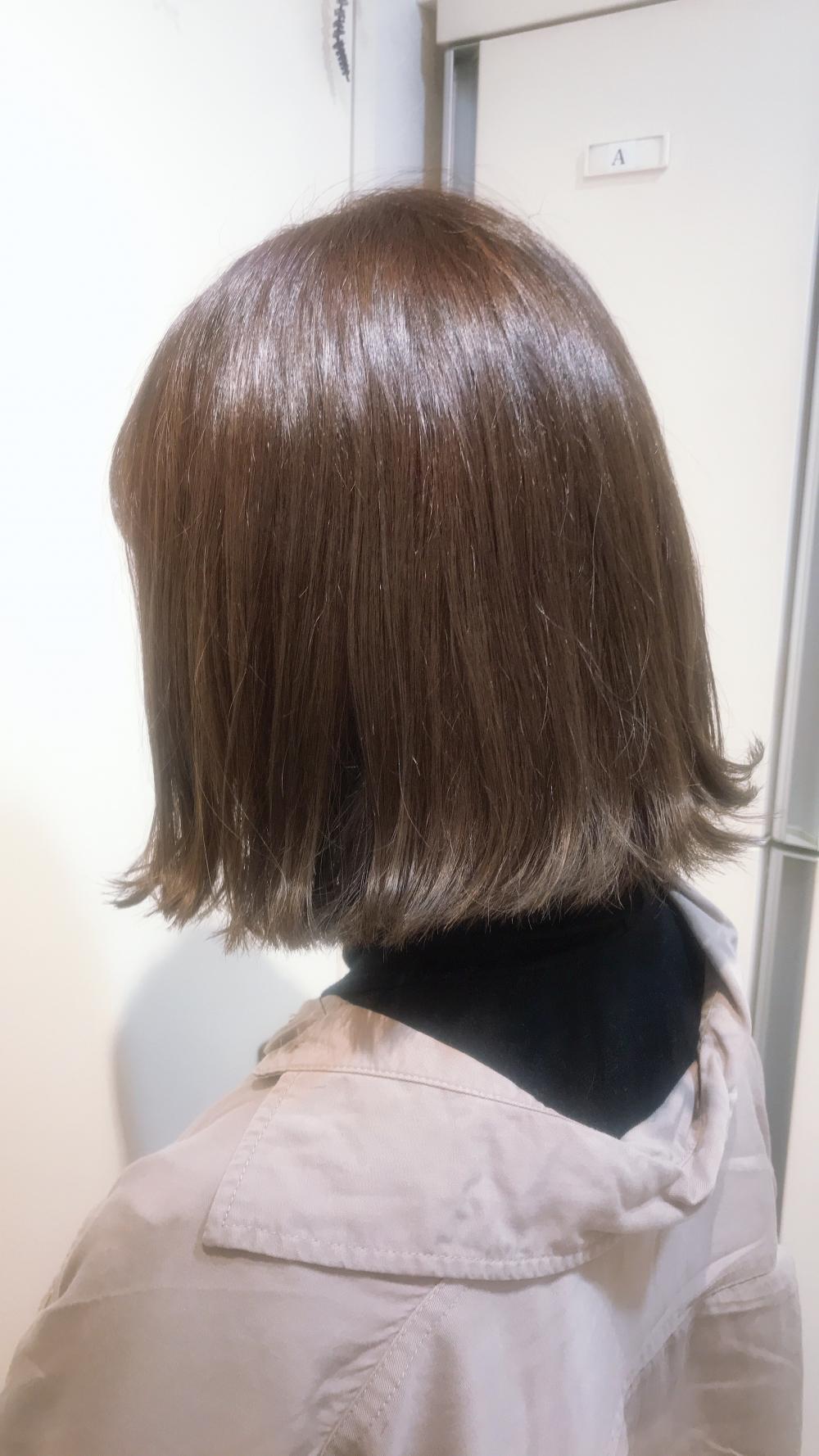 スタイリング簡単！ぱっつんボブ