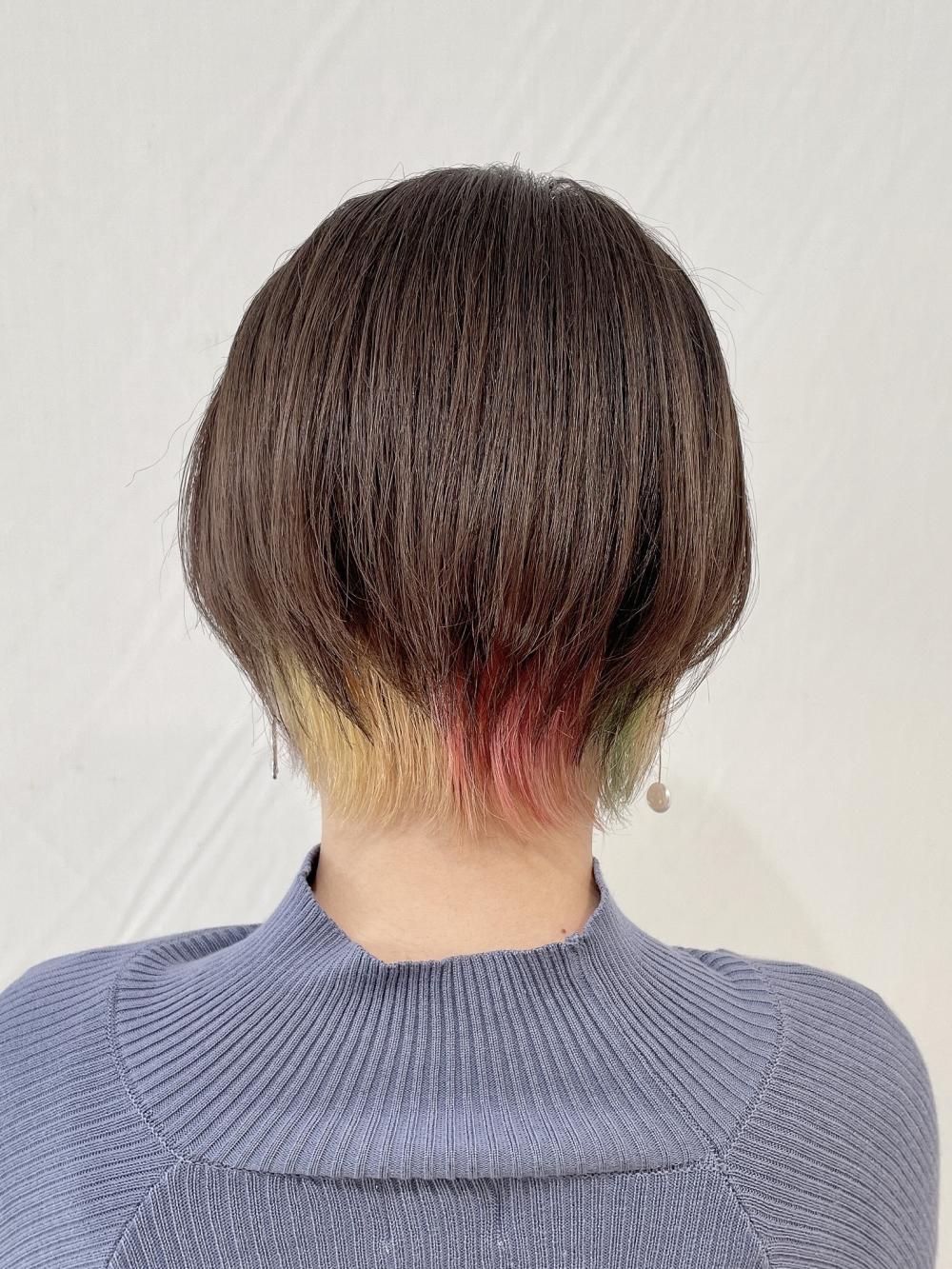 カラフルインナーカラー⭐︎ショートスタイル｜サブ写真③
